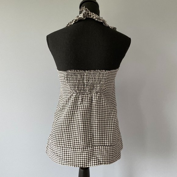 BCBG Checkered Halter Top - Picture 2 of 4